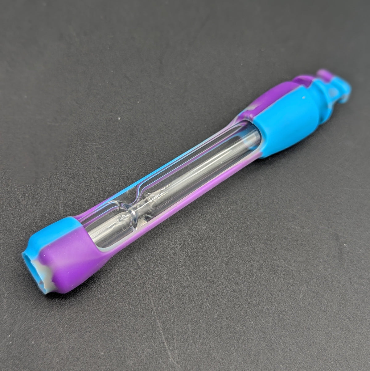 4.5" Silicone Wrapped Glass Travel Chillum-Avernic Smoke Shop