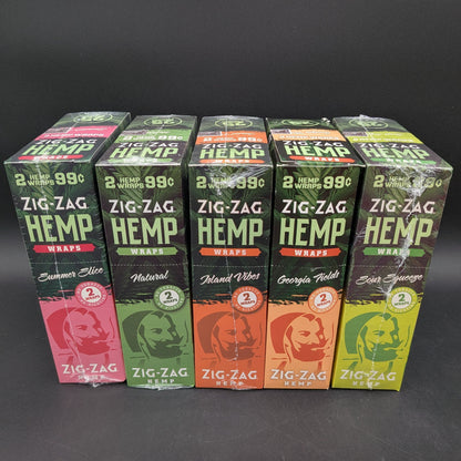 Zig Zag Hemp Wraps - Box of 25