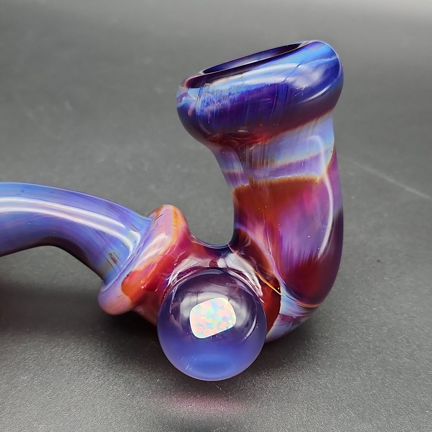 5" Faceted Sherlock Pipes - by SlynxxGlass - Meech Madness Smoke Shop