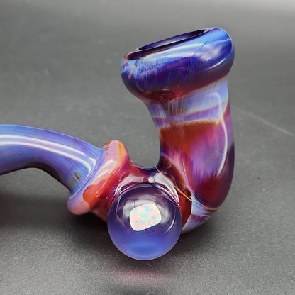 5" Faceted Sherlock Pipes - by SlynxxGlass - Meech Madness Smoke Shop