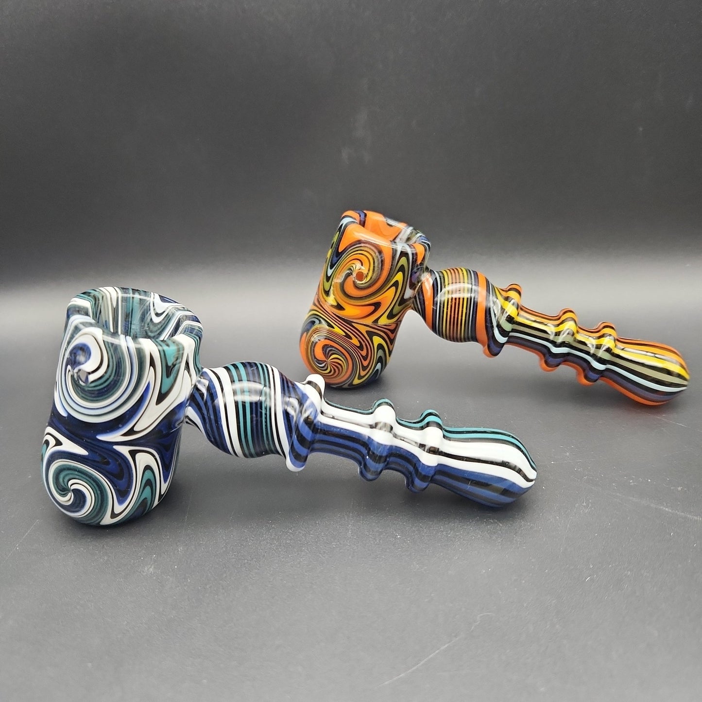 5" Full Wig Wag Hammer Bubblers - Meech Madness Smoke Shop