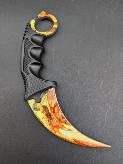 Cuchillo de caza curvo Karambit de 5"