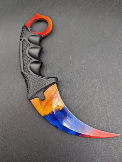 Cuchillo de caza curvo Karambit de 5"