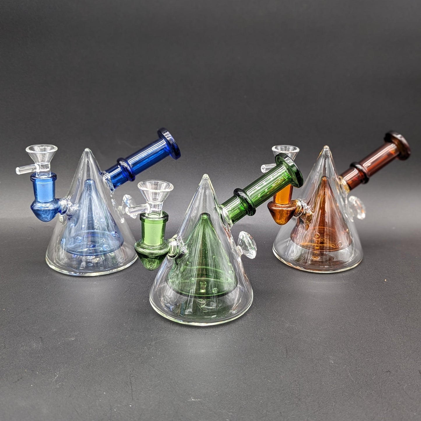 5" Multi Hole Pyramid Water Pipe-Avernic Smoke Shop