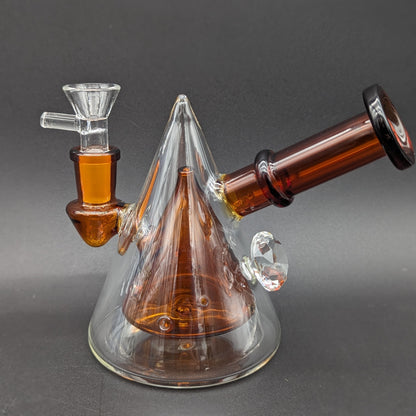 5" Multi Hole Pyramid Water Pipe-Avernic Smoke Shop