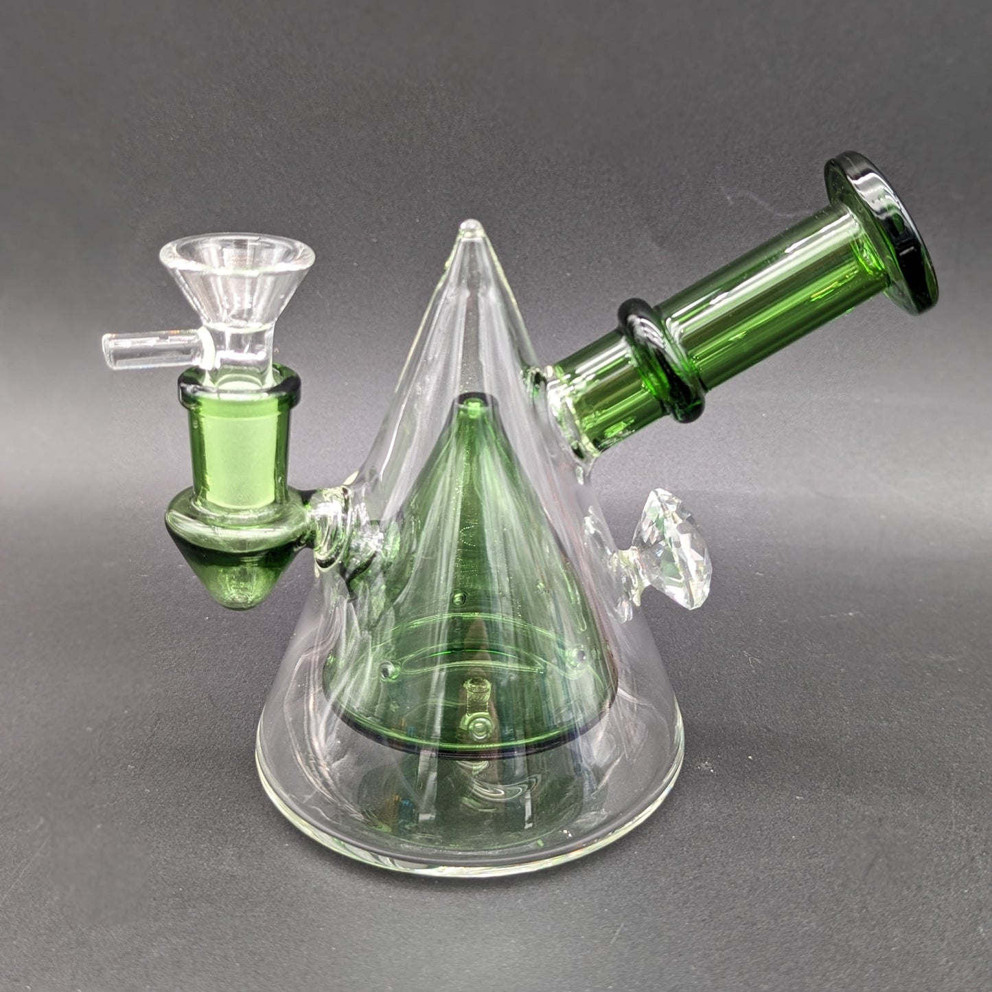 5" Multi Hole Pyramid Water Pipe-Avernic Smoke Shop