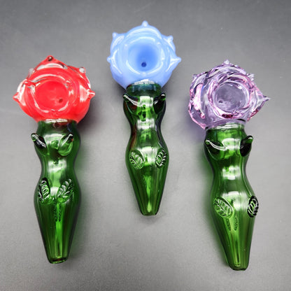 5" Rose Petal Hand Pipes - Avernic Smoke Shop