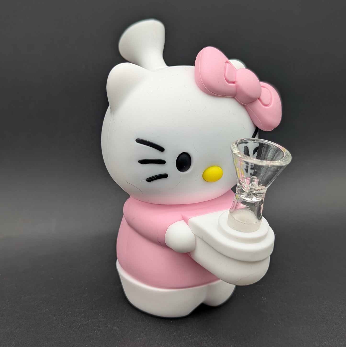 5" Silicone Bowtie Kitty Water Pipe