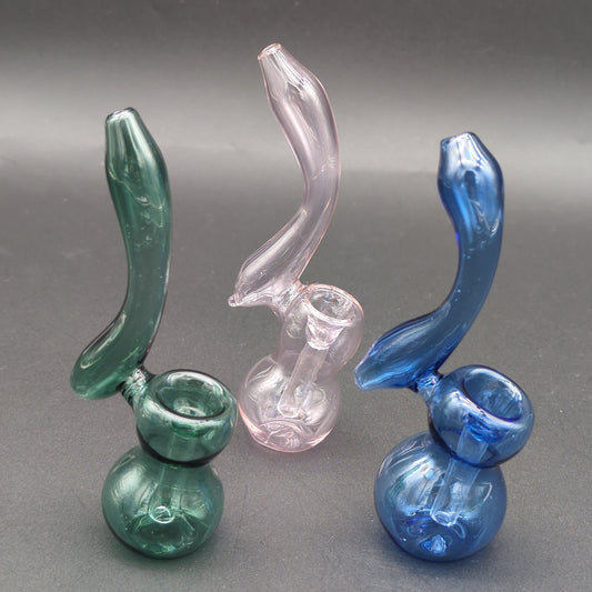5" Solid Color Simple Glass Bubbler-Avernic Smoke Shop