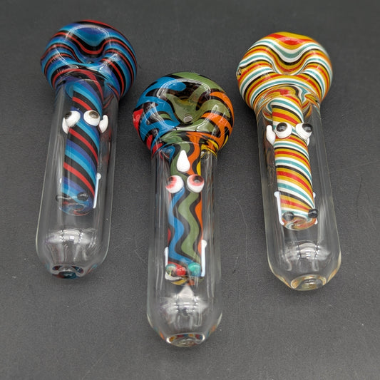 5" Wig Wag Face Hand Pipe-Avernic Smoke Shop