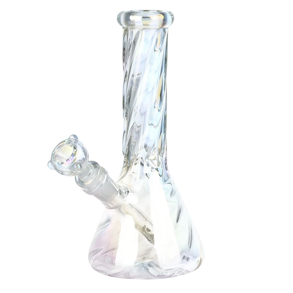 A Positive Twist Beaker Glass Water Pipe - 8.5" / 14mm F