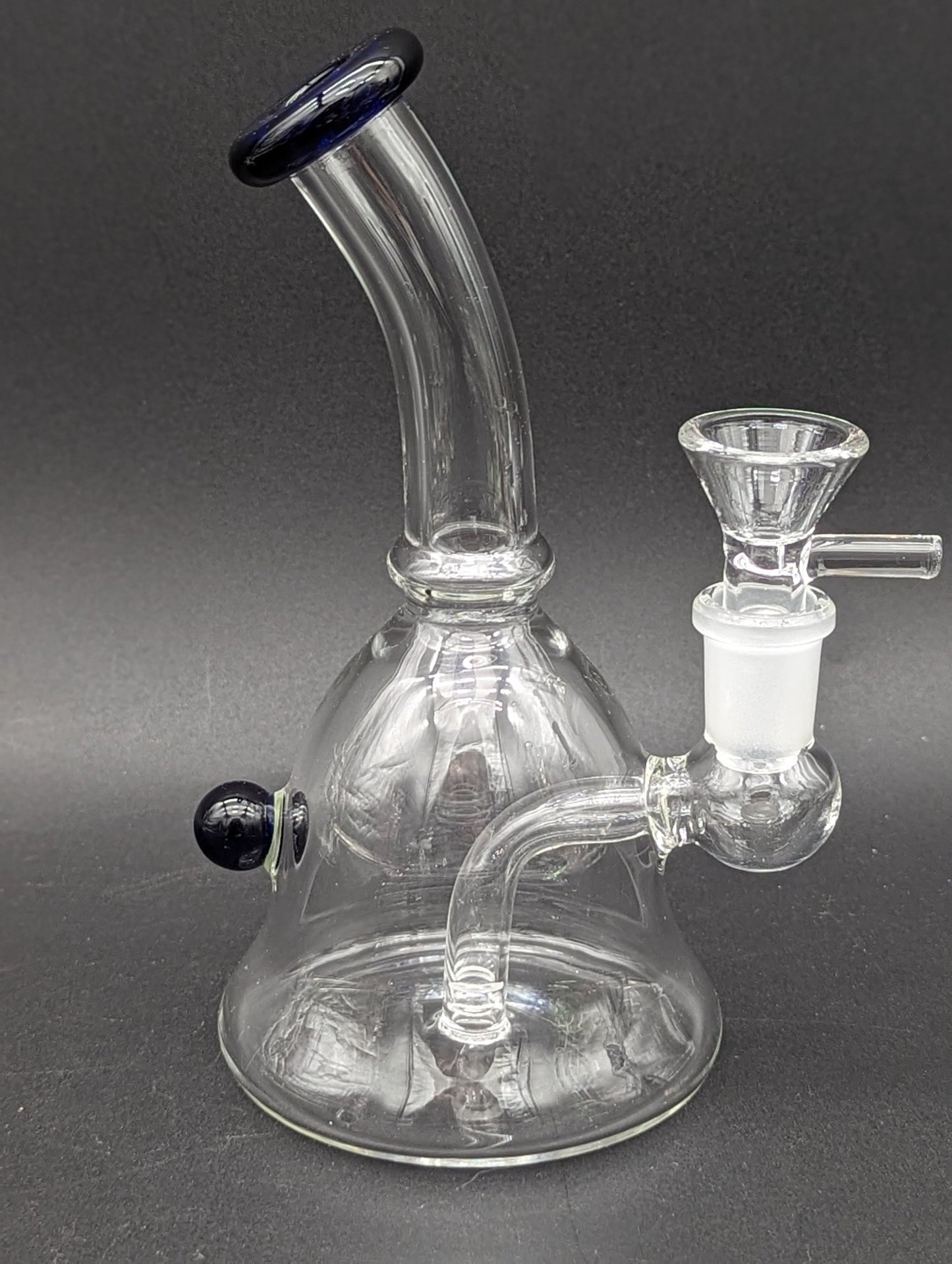 6" Bent Neck Slitted Perc Bubbler - Meech Madness Smoke Shop