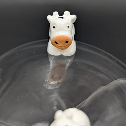 6" Climbing Cows Micro Beaker-Avernic Smoke Shop