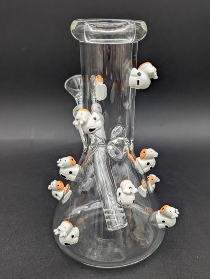6" Climbing Cows Micro Beaker-Avernic Smoke Shop