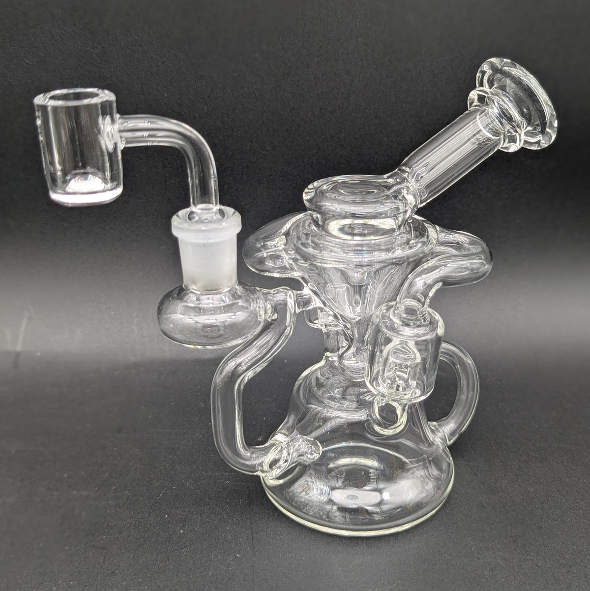 6" Dual Uptake Vortex Recycler Dab Rig-Avernic Smoke Shop