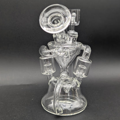 6" Dual Uptake Vortex Recycler Dab Rig-Avernic Smoke Shop