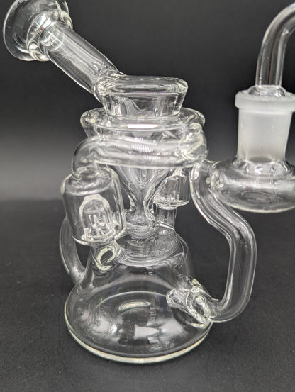 6" Dual Uptake Vortex Recycler Dab Rig-Avernic Smoke Shop