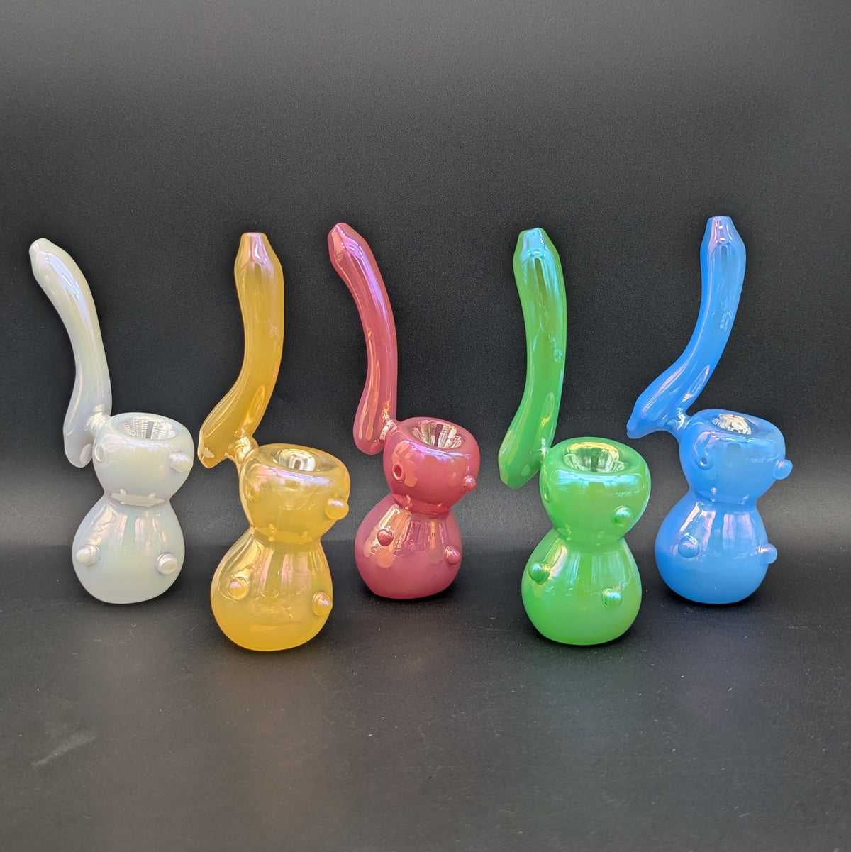 6" Iridescent Standing Bubbler-Avernic Smoke Shop