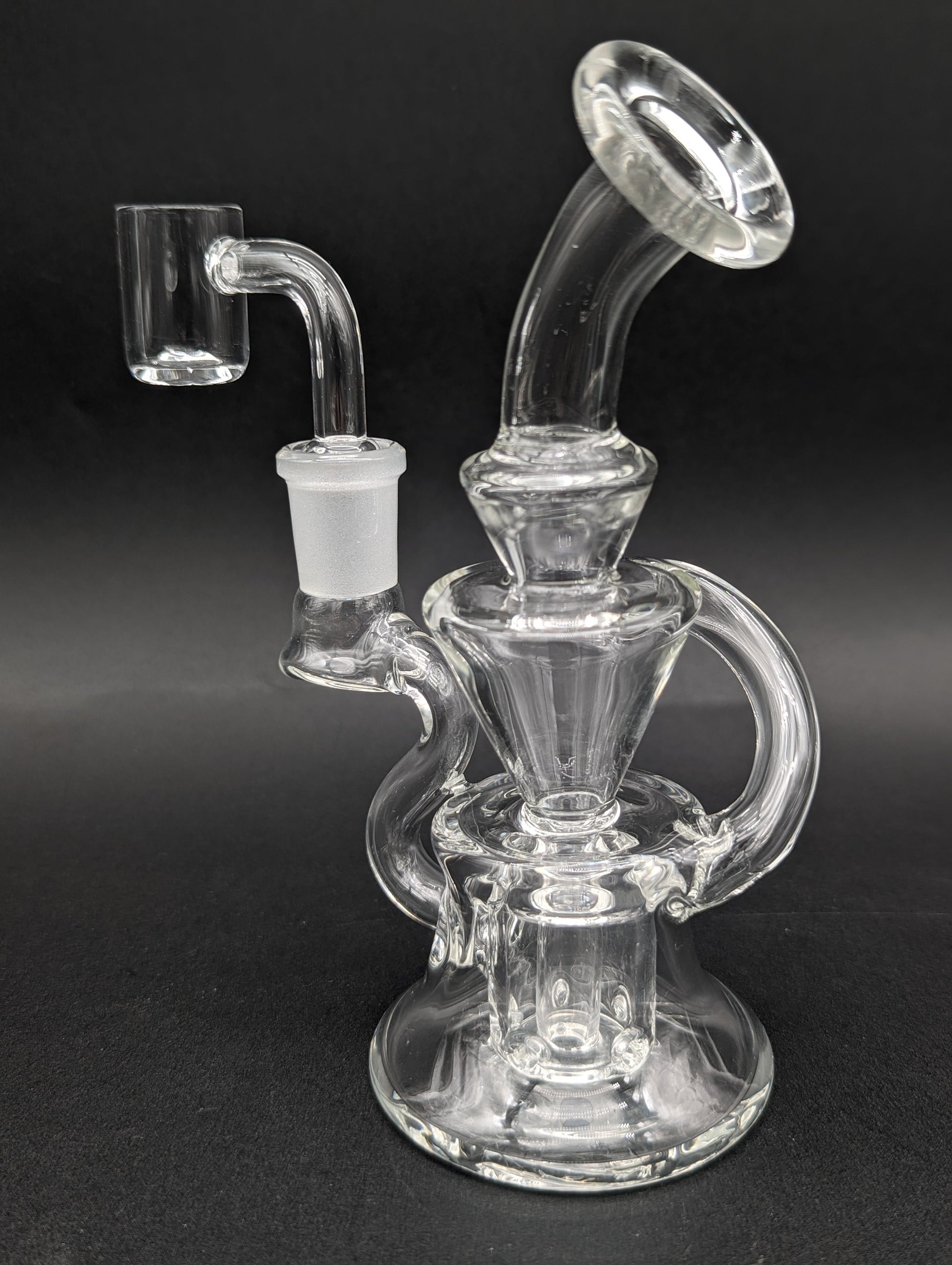 6" Mini Multi Hole Recycler Dab Rig-Avernic Smoke Shop