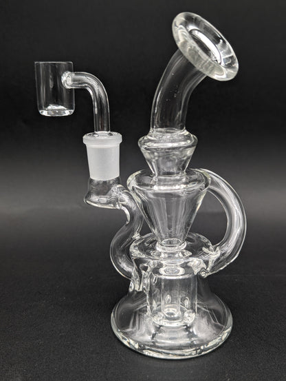 6" Mini Multi Hole Recycler Dab Rig-Avernic Smoke Shop