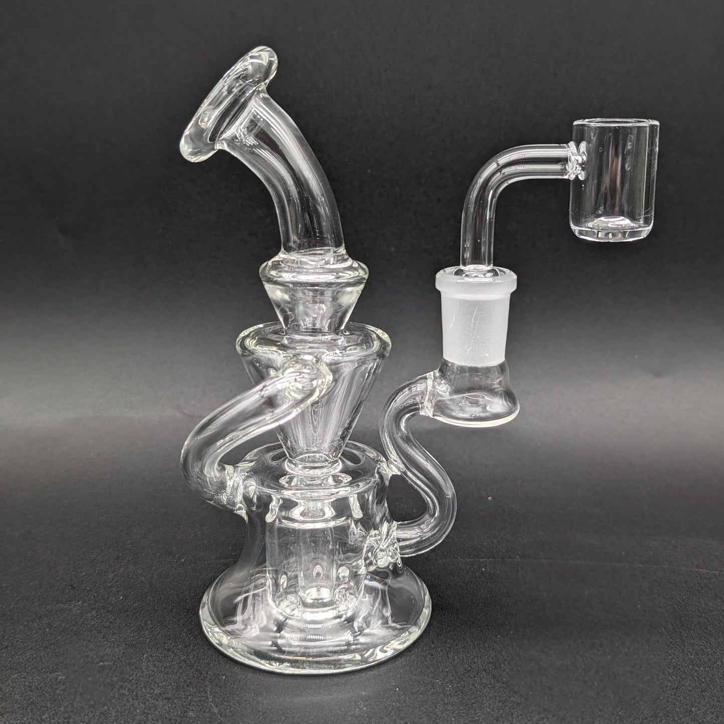 6" Mini Multi Hole Recycler Dab Rig-Avernic Smoke Shop