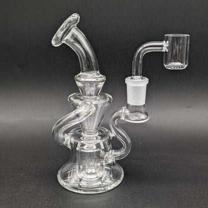 6" Mini Multi Hole Recycler Dab Rig-Avernic Smoke Shop