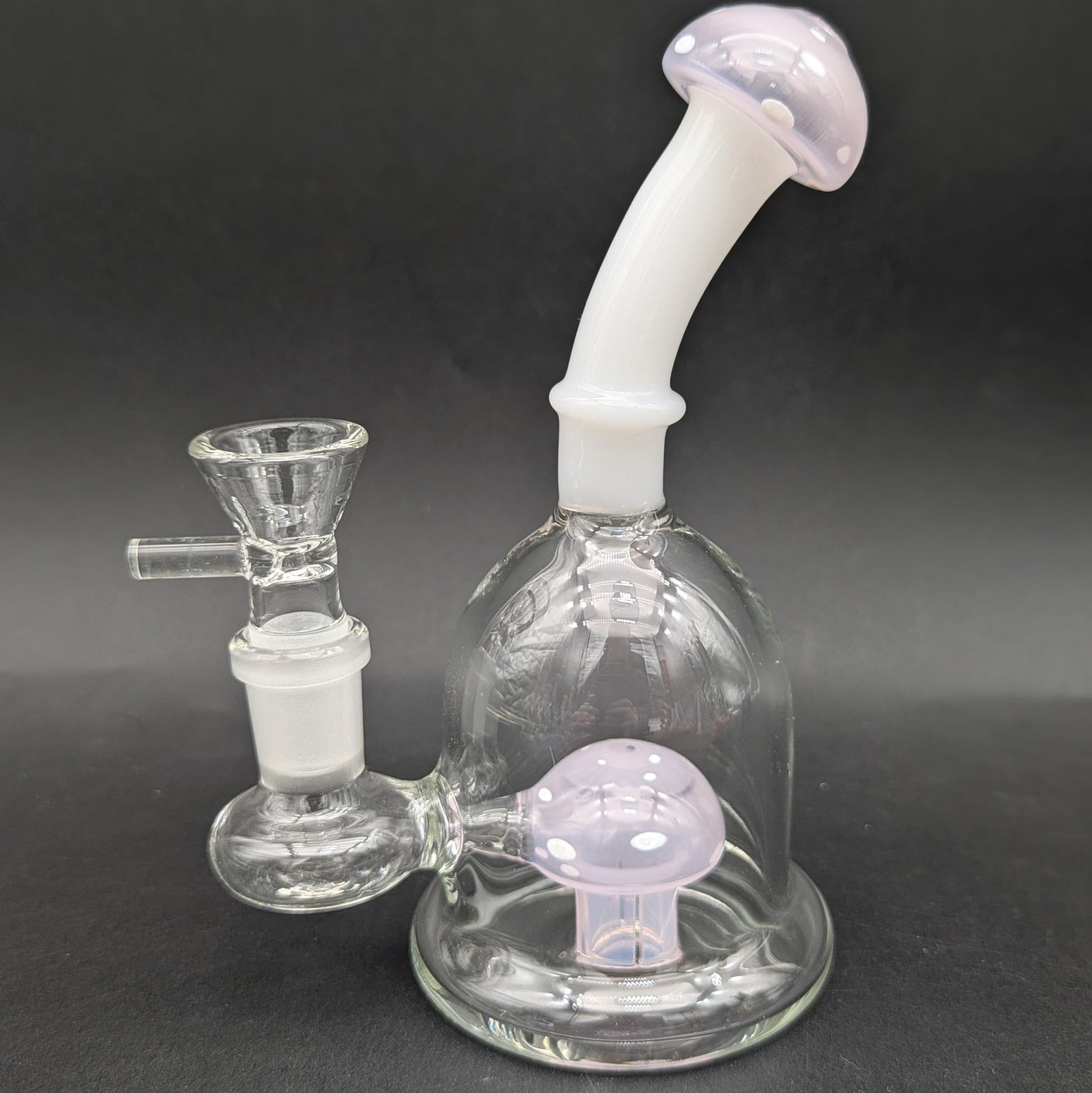 6" Mushroom Perc Bent Neck Bong - Meech Madness Smoke Shop