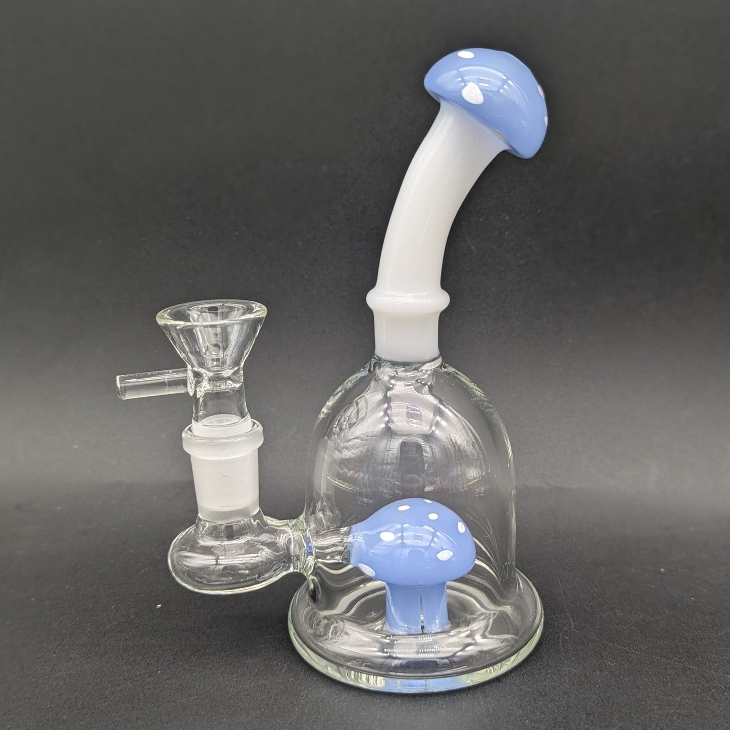 6" Mushroom Perc Bent Neck Bong - Meech Madness Smoke Shop