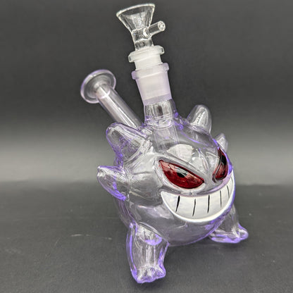 6" Purple Ghost Monster Glass Bong-Avernic Smoke Shop