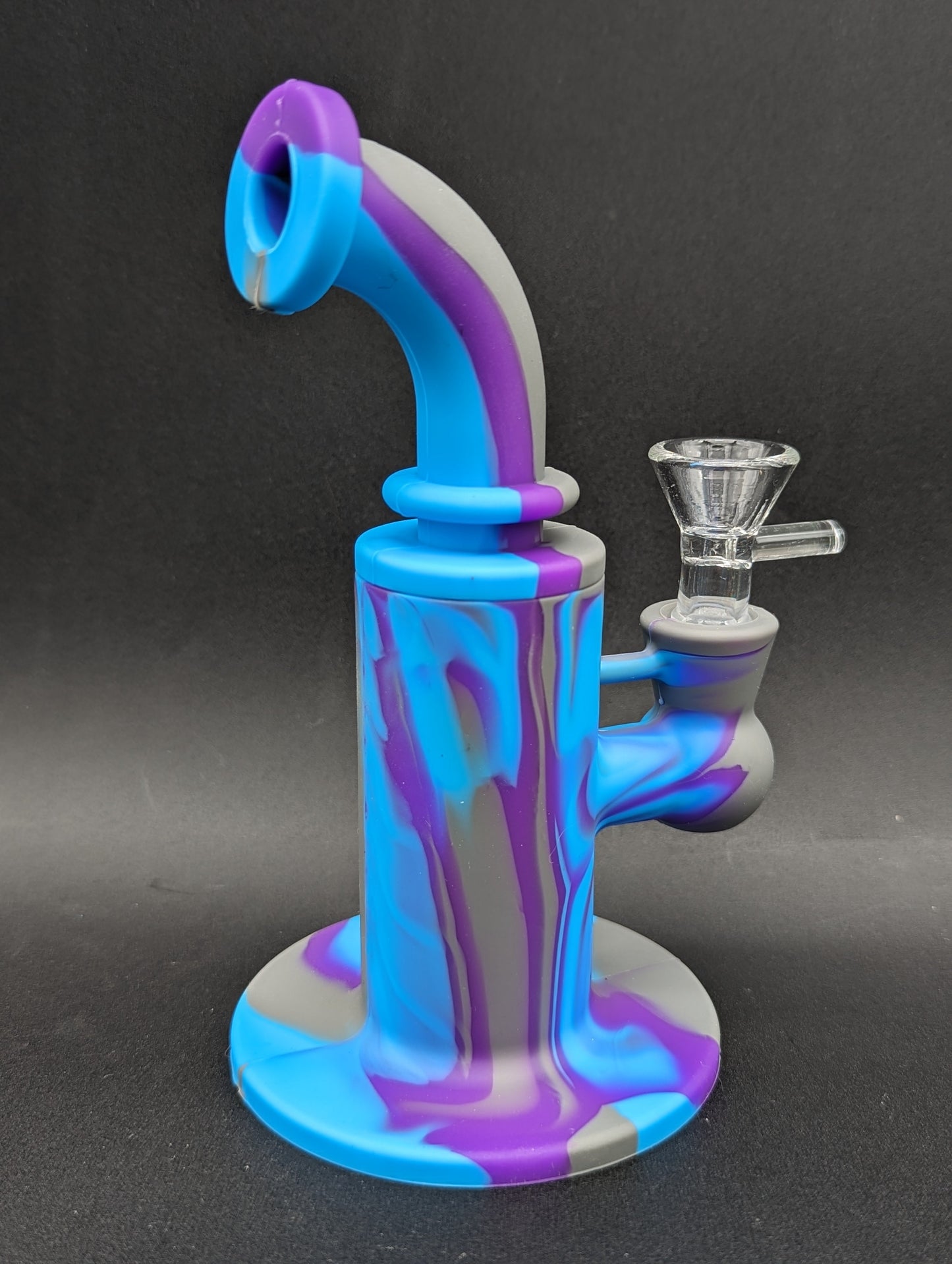 6" Silicone Bent Neck Water Pipe-Avernic Smoke Shop