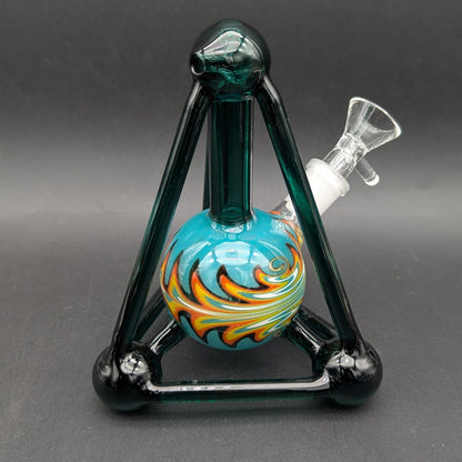 6" Tetrahedron Mini Beaker Water Pipe-Avernic Smoke Shop