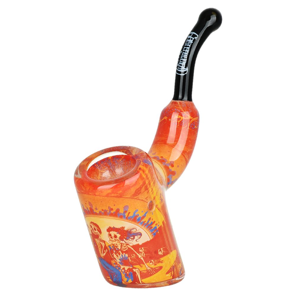 Grateful Dead x Pulsar Inside Print Bent Sherlock Pipe | 4"