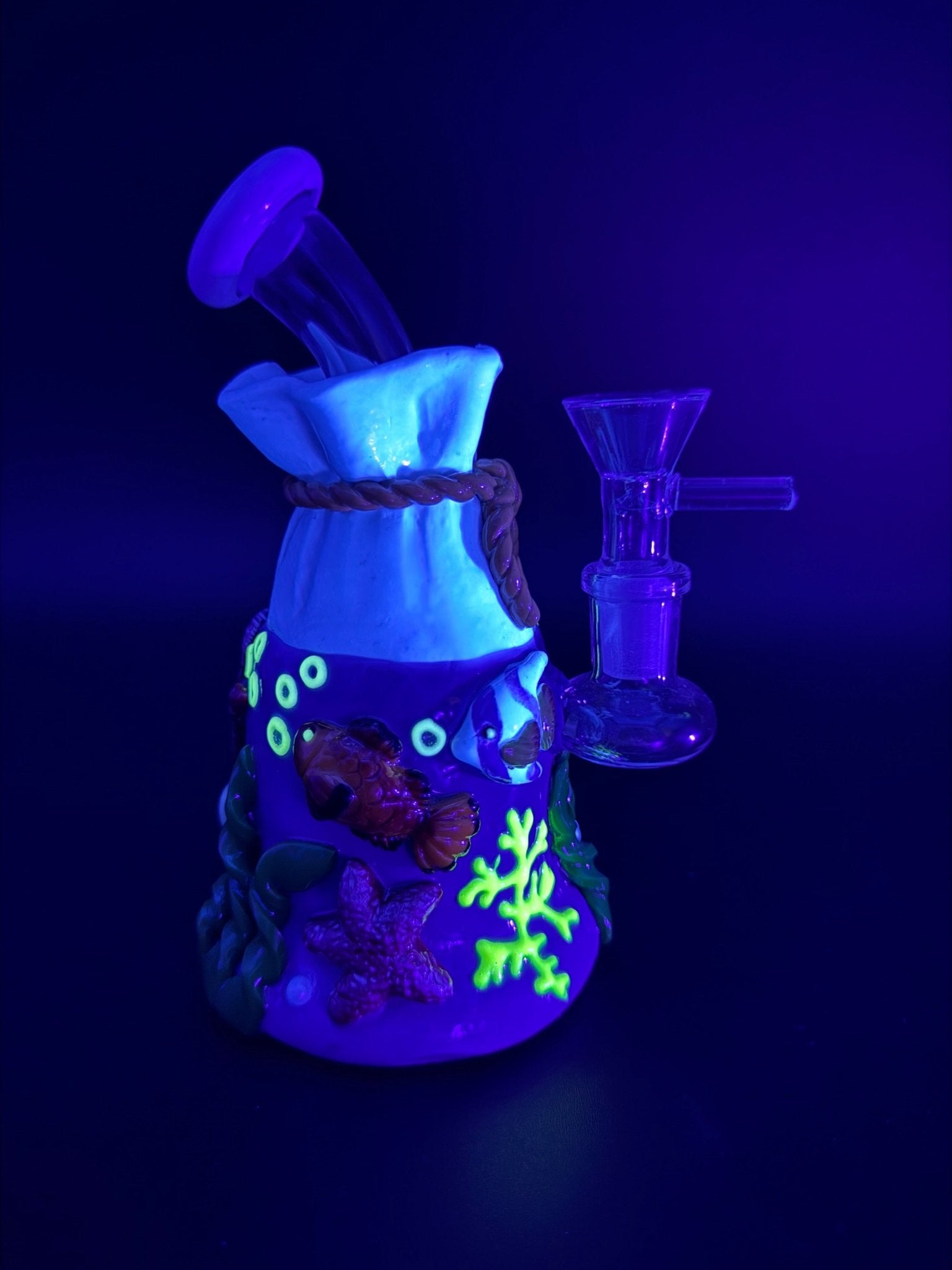 6.5” Underwater Treasure 3D Bong - Meech Madness Smoke Shop