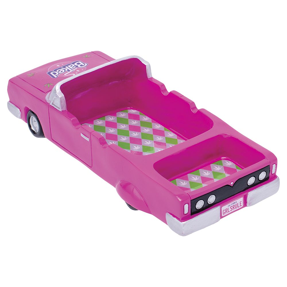 Fujima Pink Convertible Polyresin Ashtray w Stash Trunk