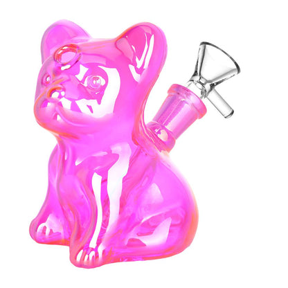 French Bulldog Glass Water Pipe - 4.25" / 14mm F