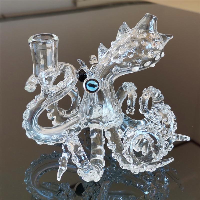 7" Glass Octopus Heady Dab Rig - Avernic Smoke Shop