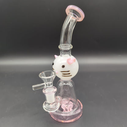 7" Hey Kitten Water Pipe - Avernic Smoke Shop