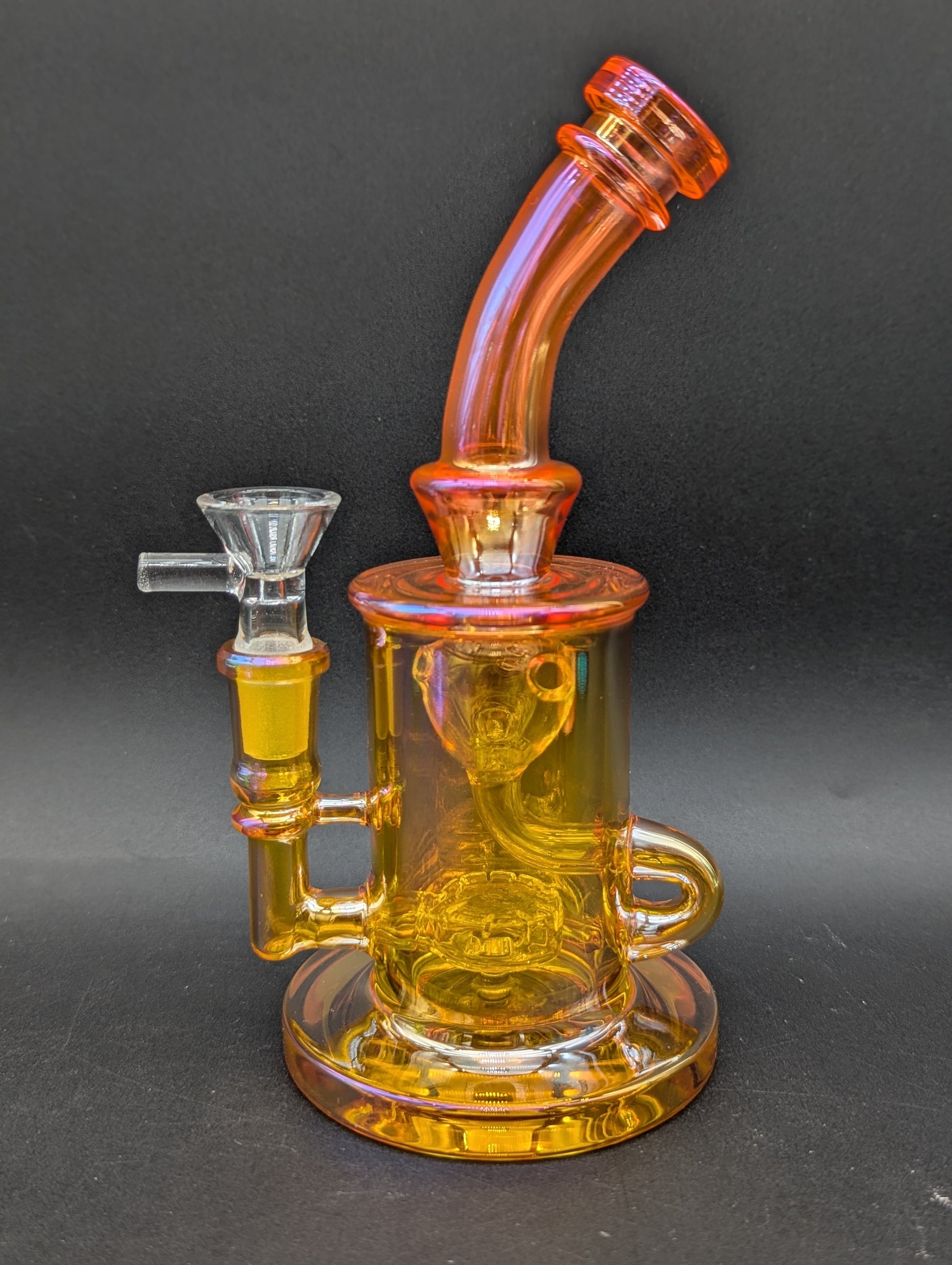 7" Iridescent Klein Recycler Water Pipe-Avernic Smoke Shop