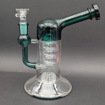 7" Matrix Coil Bent Neck Water Pipe-Avernic Smoke Shop