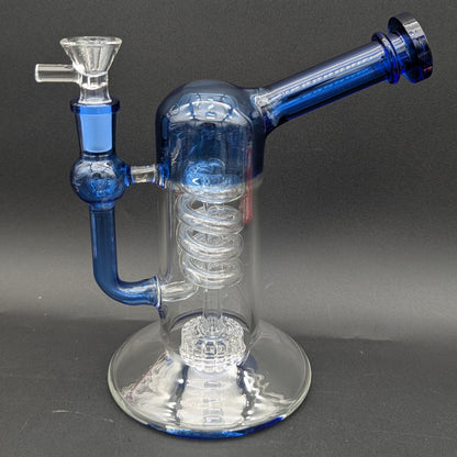 7" Matrix Coil Bent Neck Water Pipe-Avernic Smoke Shop