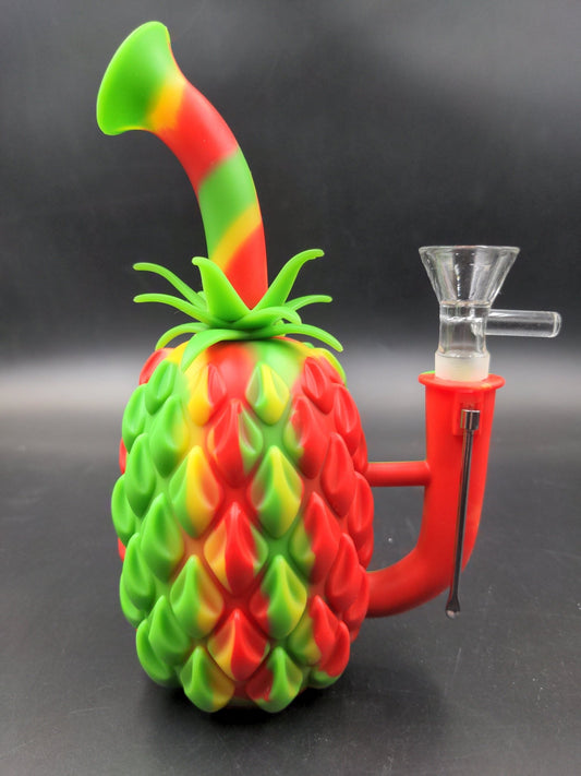 7" Silicone Pineapple Water Pipe - Meech Madness Smoke Shop