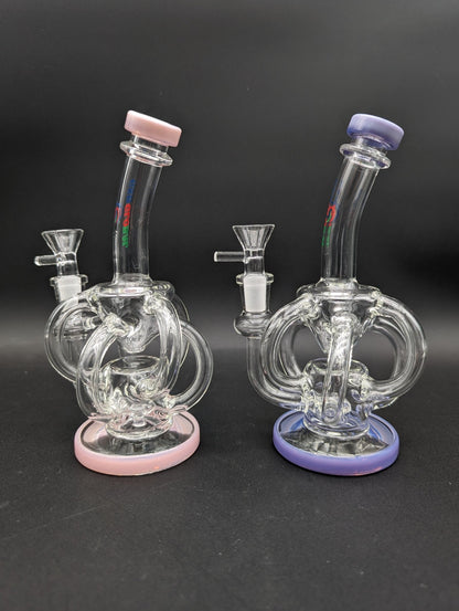 7.5" Inline Multi Tube Recycler Bong - Meech Madness Smoke Shop