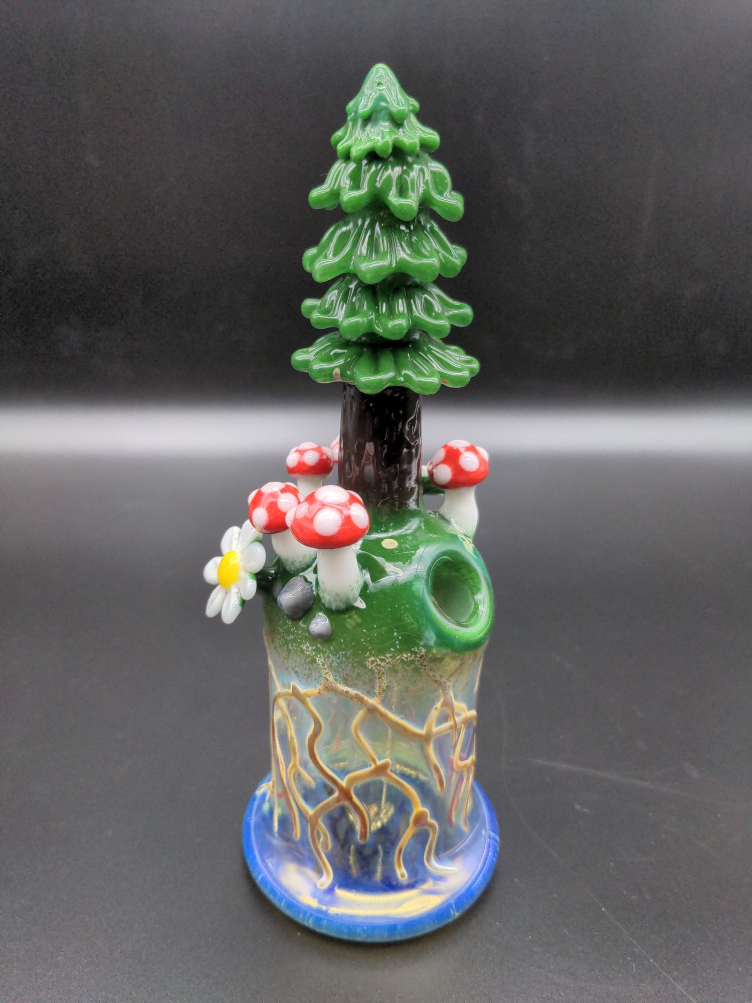 7.5" Tree Forest Rig 10mm - Los1 Glass-Avernic Smoke Shop