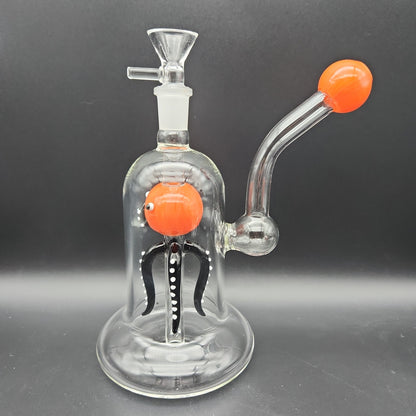 7.5" Upright Friendly Squid Bubbler - Avernic Smoke Shop