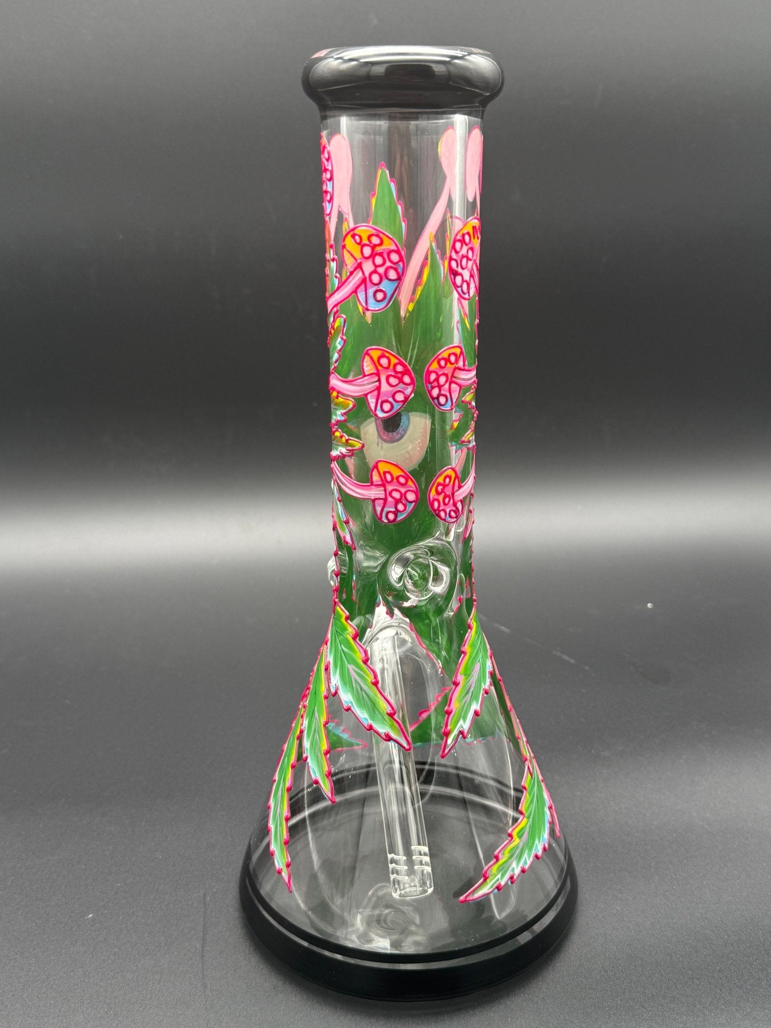 7mm Thick Eye Leaf Beaker Bong - Meech Madness Smoke Shop