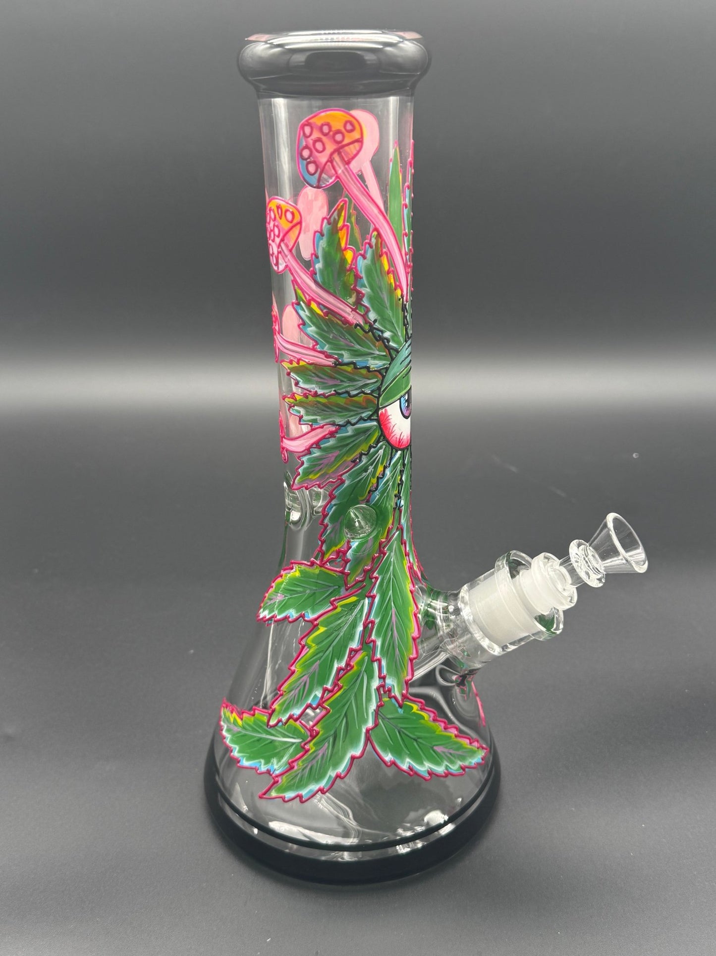 7mm Thick Eye Leaf Beaker Bong - Meech Madness Smoke Shop
