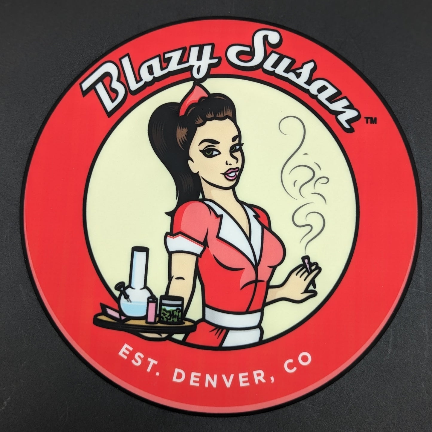 8" Blazy Susan Dab Pads-Avernic Smoke Shop