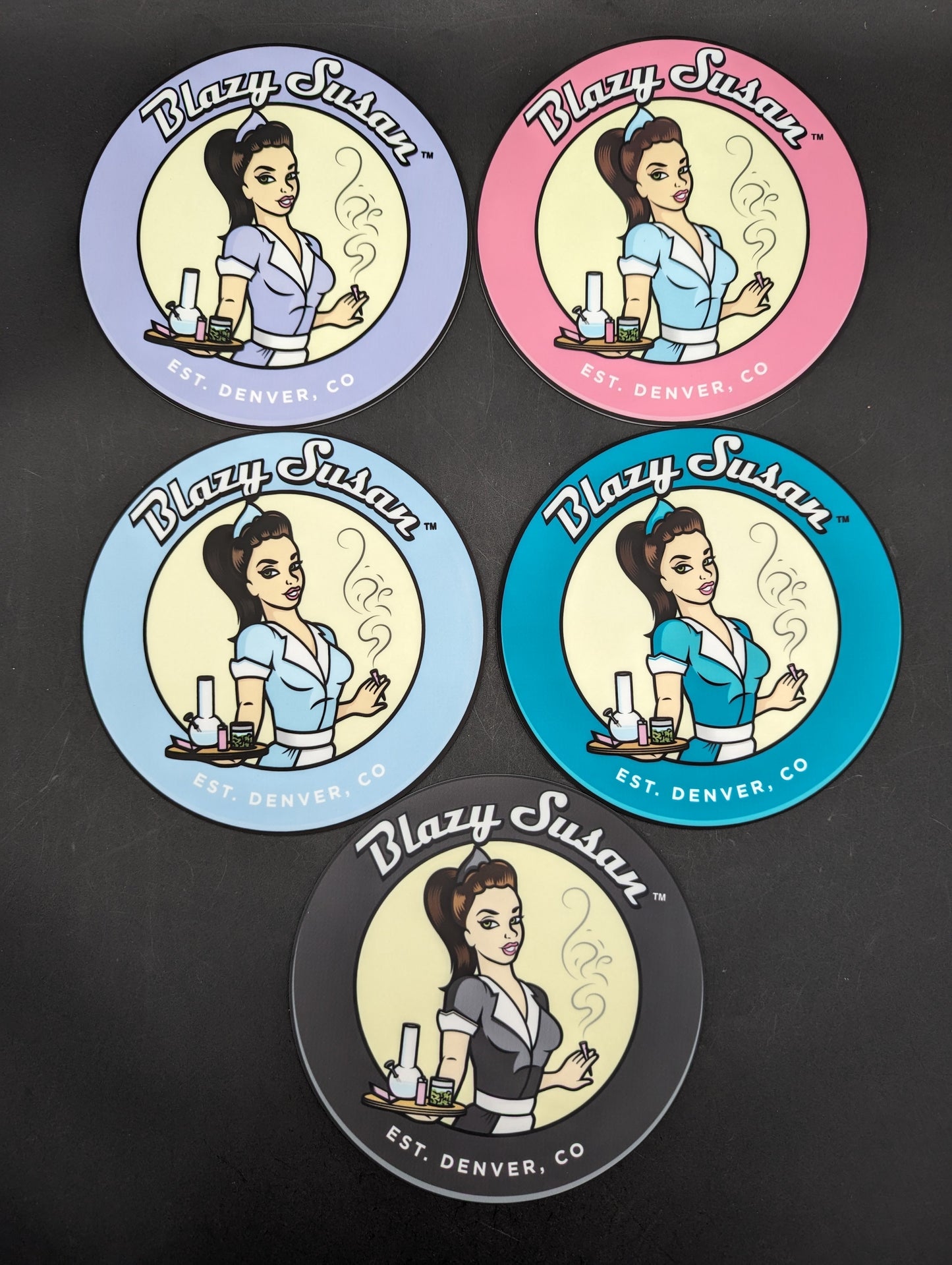 8" Blazy Susan Dab Pads-Avernic Smoke Shop