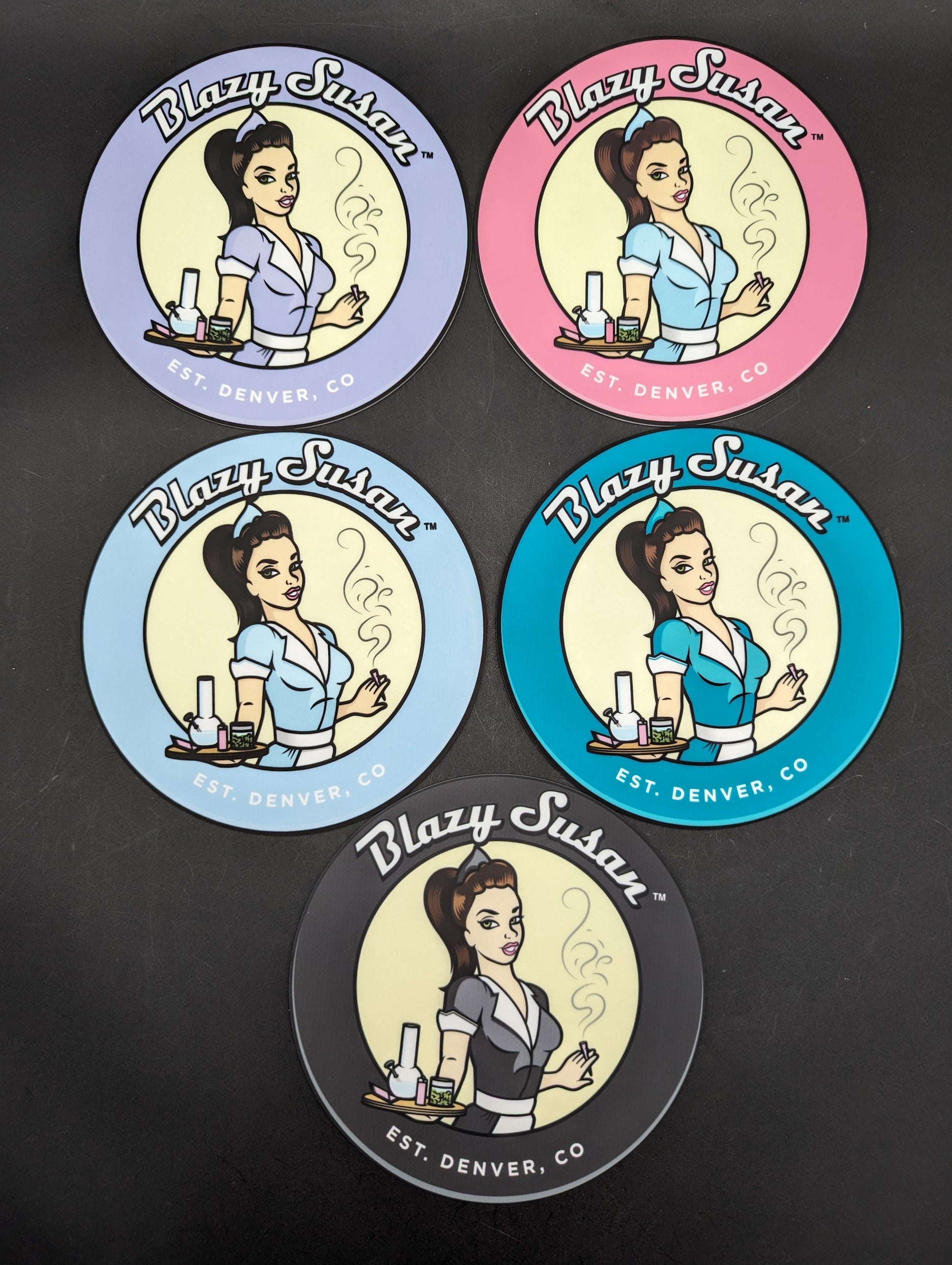 8" Blazy Susan Dab Pads-Avernic Smoke Shop