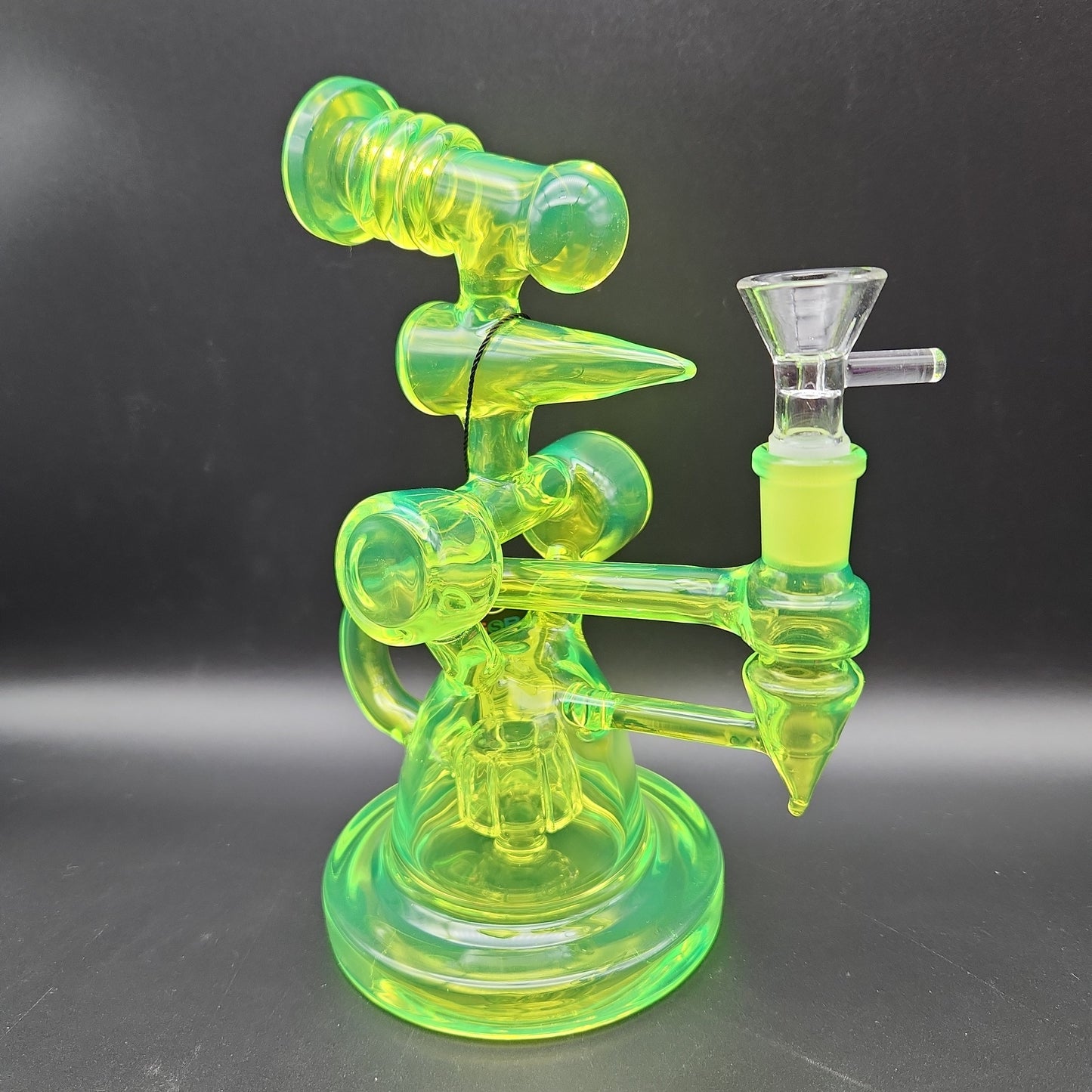 8" Color Glass Pointer Recycler - Avernic Smoke Shop